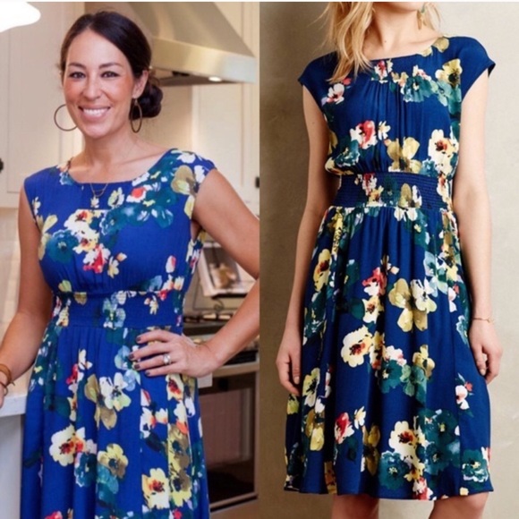 Anthropologie Dresses & Skirts - Anthropologie Maeve Evaline Blue Floral Dress